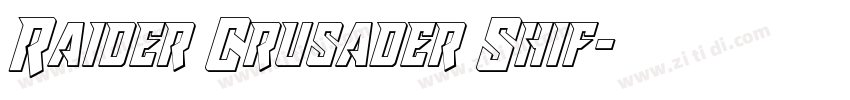 Raider Crusader Shif字体转换